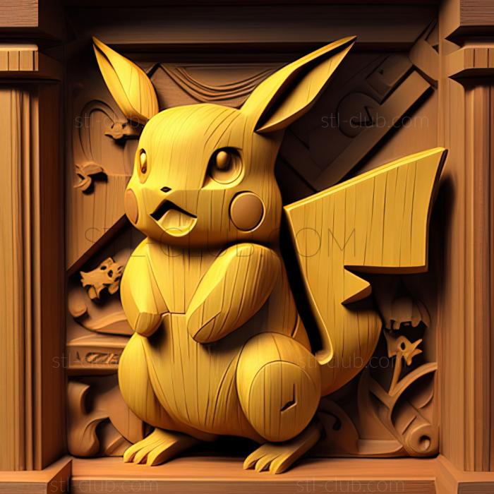 3D model Pokmon Paparazzi Photo Op Pikachu (STL)